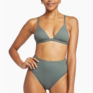 Vitamin A Barcelona Bottoms in Sea Green EcoRib